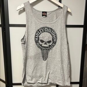 Harley-Davidson Gettysburg PA Gray Tank Top Unisex Size Large